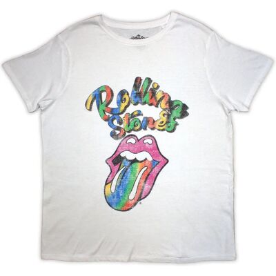 Dam-T-shirt The Rolling Stones - Flerfärgad tunga - T-shirt Dam-T-shirt The Rolling Stones - Flerfärgad tunga - T-shirt