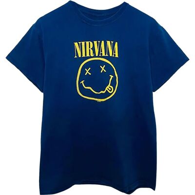 Nirvana Unisex Gult Smiley T-shirt - T-shirt Nirvana Unisex Gult Smiley T-shirt - T-shirt
