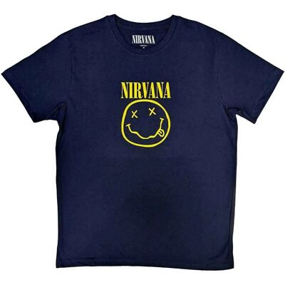 Nirvana Unisex Gul Högmömda T-shirt - T-Shirt Nirvana Unisex Gul Högmömda T-shirt - T-Shirt