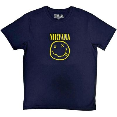 Nirvana Unisex Blå XXL T-shirt - T-shirt Nirvana Unisex Blå XXL T-shirt - T-shirt