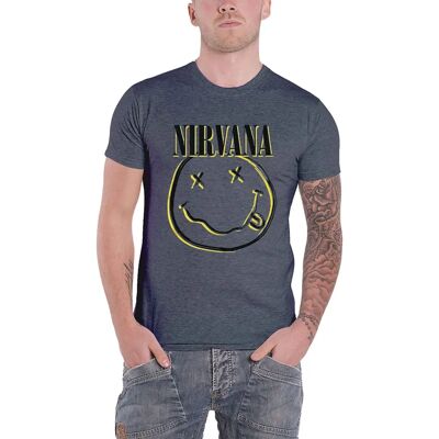 Nirvana Unisex Sky Blue Inverse T-shirt - T-shirt Nirvana Unisex Sky Blue Inverse T-shirt - T-shirt