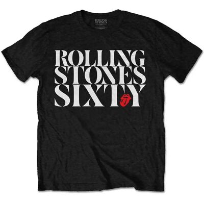 The Rolling Stones Sixty Chic Svart S T-shirt - Band Produkt The Rolling Stones Sixty Chic Svart S T-shirt - Band Produkt