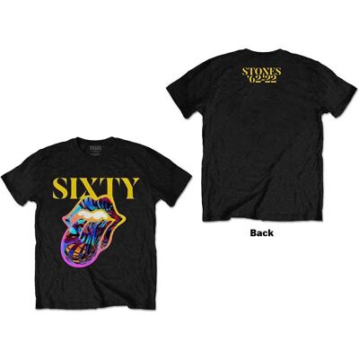 Officiell svart T-shirt från The Rolling Stones - 60-årsjubileum Officiell svart T-shirt från The Rolling Stones - 60-årsjubileum