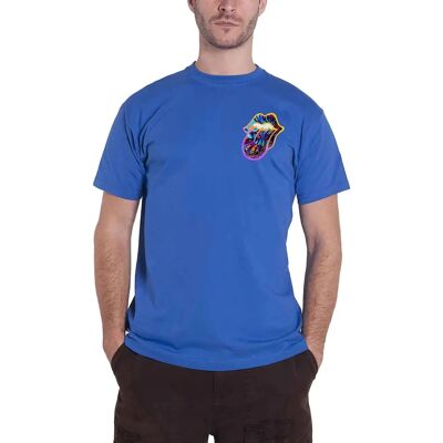 The Rolling Stones Blue Sixty Gradient Text Unisex T-Shirt - T-shirt The Rolling Stones Blue Sixty Gradient Text Unisex T-Shirt - T-shirt