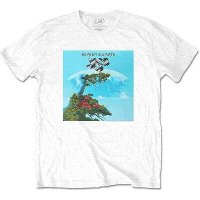 Yes M Vit Heaven & Earth Band Logo T-Shirt - T-Shirt Yes M Vit Heaven & Earth Band Logo T-Shirt - T-Shirt