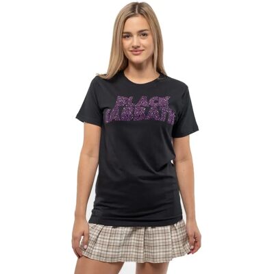 Black Sabbath XXL Wavy Logo Diamante T-Shirt Black Sabbath XXL Wavy Logo Diamante T-Shirt