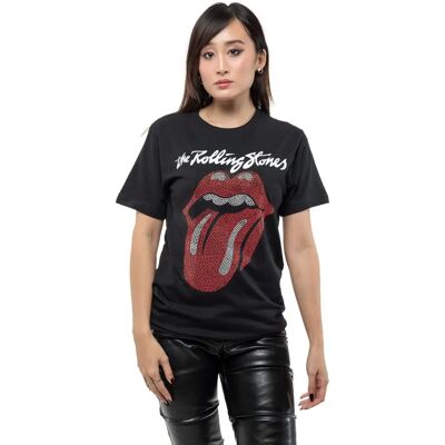The Rolling Stones XXL Svart Logo & Tunga Diamant T-shirt - T-shirt The Rolling Stones XXL Svart Logo & Tunga Diamant T-shirt - T-shirt