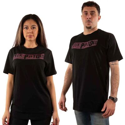 The Sex Pistols - Logo Diamante T-Shirt - Unisex - Black The Sex Pistols - Logo Diamante T-Shirt - Unisex - Black