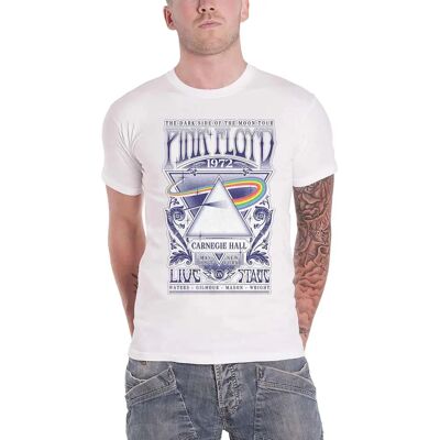 Pink Floyd Official Band T-shirt - Carnegie Hall Poster White XXX-large Pink Floyd Official Band T-shirt - Carnegie Hall Poster White XXX-large