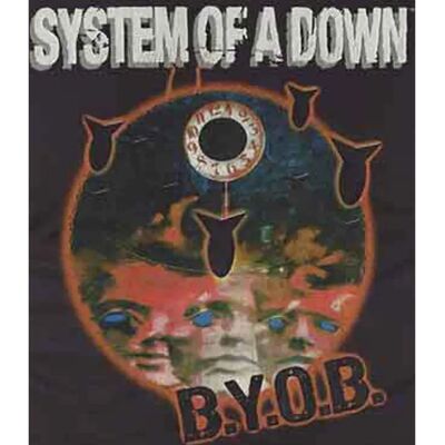 System of a Down XXL Svart Unisex T-shirt - Band T-shirt System of a Down XXL Svart Unisex T-shirt - Band T-shirt