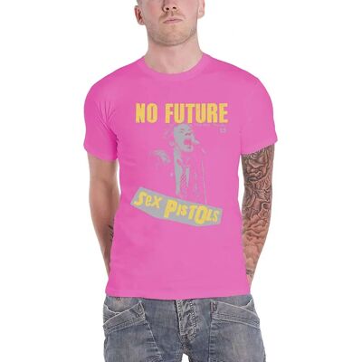 The Sex Pistols Pink No Future Official T-Shirt The Sex Pistols Pink No Future Official T-Shirt