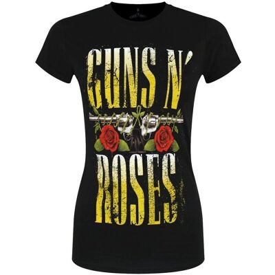 Guns N' Roses Big Guns Svart Dam T-Shirt Guns N' Roses Big Guns Svart Dam T-Shirt