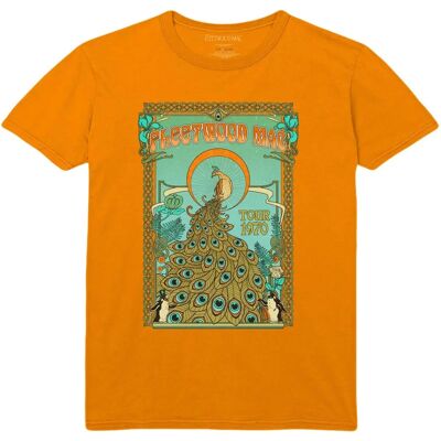 Fleetwood Mac X-large Peacock Orange T-shirt - Rock Fleetwood Mac X-large Peacock Orange T-shirt - Rock