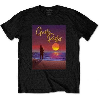 Charlie Parker Xx-large Lila solnedgång svart T-shirt Charlie Parker Xx-large Lila solnedgång svart T-shirt