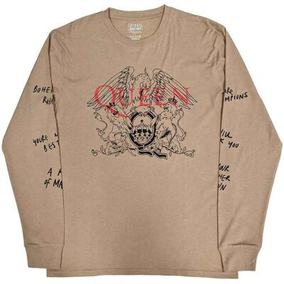 HeyRusty Queen Handskriven långärmad T-shirt - Unisex, Small HeyRusty Queen Handskriven långärmad T-shirt - Unisex, Small