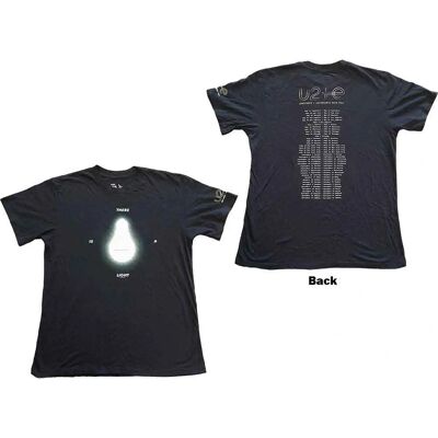 U2 U+E Tour 2015 There Is A Light Black - T-Shirt U2 U+E Tour 2015 There Is A Light Black - T-Shirt