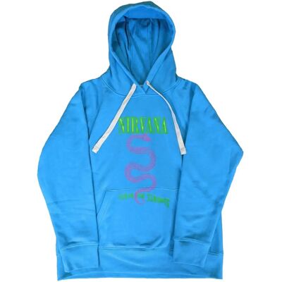 Nirvana Serve The Servants Neon Blue Hoodie - Hoodie Nirvana Serve The Servants Neon Blue Hoodie - Hoodie