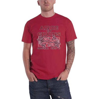 Alice In Chains Totem Fisch Pink T-Shirt - Offizielles Lizenzprodukt Alice In Chains Totem Fisch Pink T-Shirt - Offizielles Lizenzprodukt