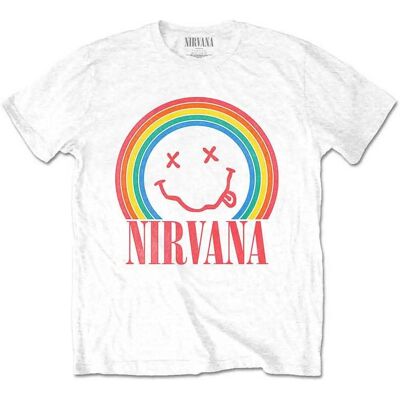 Nirvana Rainbow Smiley T-Shirt - Unisex Nirvana Rainbow Smiley T-Shirt - Unisex