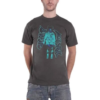 Billie Eilish Neon Graffiti Logo Grey T-Shirt Billie Eilish Neon Graffiti Logo Grey T-Shirt