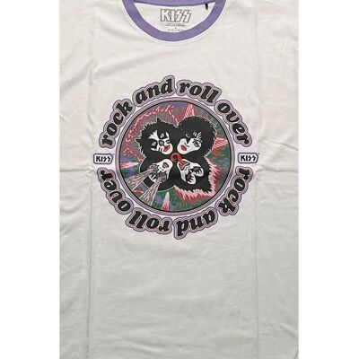 Kiss Rock and Roll Over Ringer T-Shirt - T-shirt Kiss Rock and Roll Over Ringer T-Shirt - T-shirt