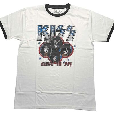 KISS Alive in '77 White Unisex T-Shirt KISS Alive in '77 White Unisex T-Shirt