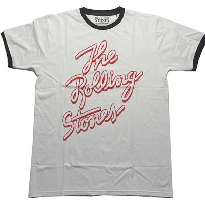 The Rolling Stones Signature Logo Vit XXL T-shirt The Rolling Stones Signature Logo Vit XXL T-shirt