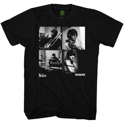 The Beatles Revolver Studio Shots Svart T-shirt - Unisex The Beatles Revolver Studio Shots Svart T-shirt - Unisex
