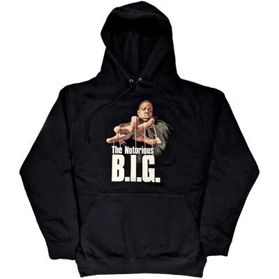 Biggie Smalls Reachstrings Huvtröja - Unisex Blå Biggie Smalls Reachstrings Huvtröja - Unisex Blå