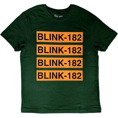 Blink-182 Logg Upprepning T-shirt - T-shirt Blink-182 Logg Upprepning T-shirt - T-shirt