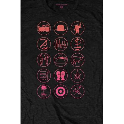 Pink Floyd Symbols Band Logo T-Shirt - T-Shirt Pink Floyd Symbols Band Logo T-Shirt - T-Shirt