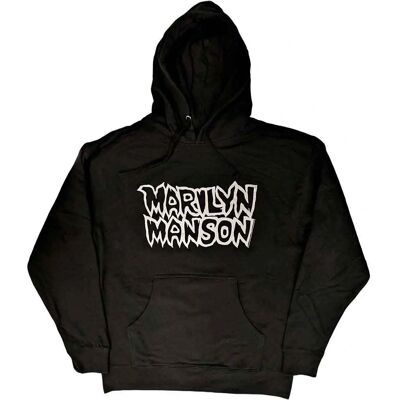 Marilyn Manson - Classic Logo Hoodie - Svart - M - Hoodie Marilyn Manson - Classic Logo Hoodie - Svart - M - Hoodie