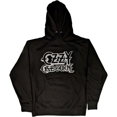 HeyRusty Ozzy Osbourne Unisex Pullover Hoodie - Vintage Logo - Black - Hoodie HeyRusty Ozzy Osbourne Unisex Pullover Hoodie - Vintage Logo - Black - Hoodie