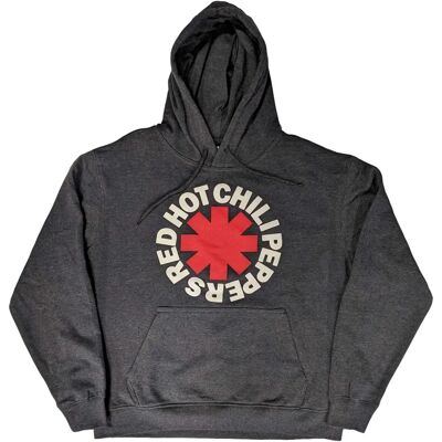 Red Hot Chili Peppers Klassisk Asterisk Huvtröja Grå Red Hot Chili Peppers Klassisk Asterisk Huvtröja Grå
