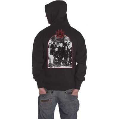 HeyRusty Slipknot Unisex Hoodie - Arched Group Photo - Hoodie HeyRusty Slipknot Unisex Hoodie - Arched Group Photo - Hoodie