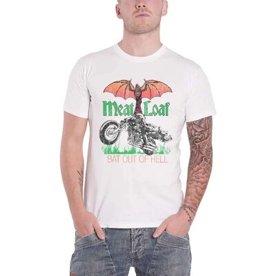Rock Off Meat Loaf Bat Out Of Hell White XXL T-shirt Rock Off Meat Loaf Bat Out Of Hell White XXL T-shirt