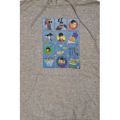 The Beatles unisex huvtröja - Sub Montage - Grå - XXL The Beatles unisex huvtröja - Sub Montage - Grå - XXL