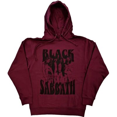 HeyRusty Black Sabbath Unisex Red Hoodie - Hooded Sweatshirt HeyRusty Black Sabbath Unisex Red Hoodie - Hooded Sweatshirt