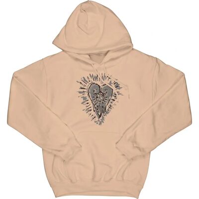 Gojira Hoodie Fortitude Heart - Hoodie, Sand, Unisex Gojira Hoodie Fortitude Heart - Hoodie, Sand, Unisex