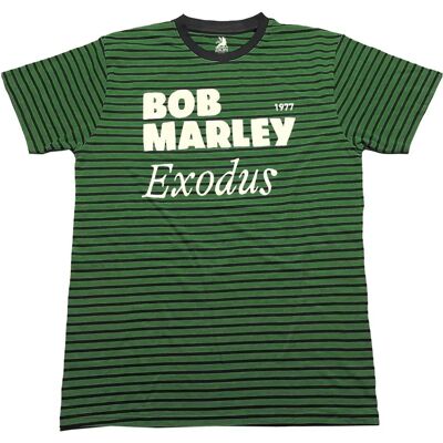 Bob Marley Exodus Randig T-Shirt - Unisex Kläder Bob Marley Exodus Randig T-Shirt - Unisex Kläder