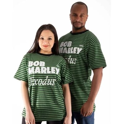 HeyRusty Bob Marley - Randig T-shirt svart/grön - T-shirt HeyRusty Bob Marley - Randig T-shirt svart/grön - T-shirt