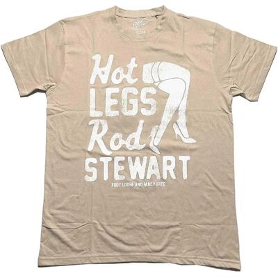 Rod Stewart Hot Legs Beige Unisex T-shirt - Rock Off Rod Stewart Hot Legs Beige Unisex T-shirt - Rock Off