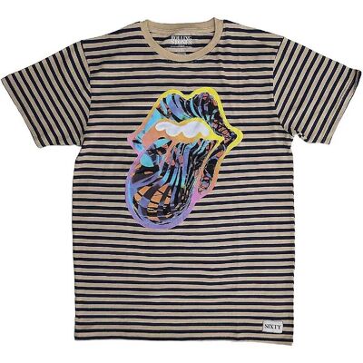 The Rolling Stones Cyberdelic Randig T-shirt - Band T-shirt The Rolling Stones Cyberdelic Randig T-shirt - Band T-shirt