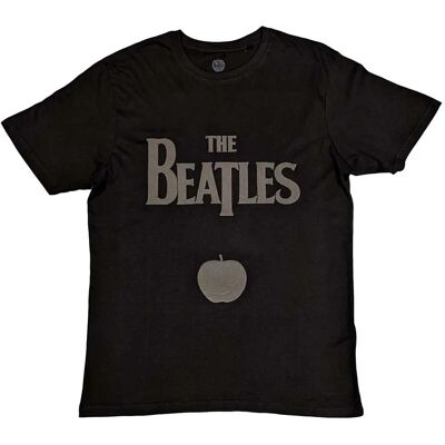 The Beatles Svart T-Shirt - Drop T Logo & Apple - Unisex The Beatles Svart T-Shirt - Drop T Logo & Apple - Unisex