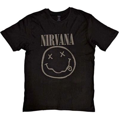 Nirvana Liten Svart Hi-Build Logo T-shirt - T-shirt Nirvana Liten Svart Hi-Build Logo T-shirt - T-shirt