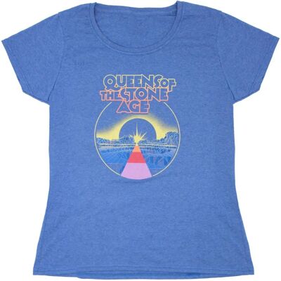 Queens Of The Stone Age Warp Planet Blå T-shirt - Produkttyp Queens Of The Stone Age Warp Planet Blå T-shirt - Produkttyp