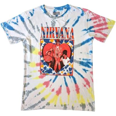Nirvana Hjärt Tvätt T-shirt - Unisex Nirvana Hjärt Tvätt T-shirt - Unisex