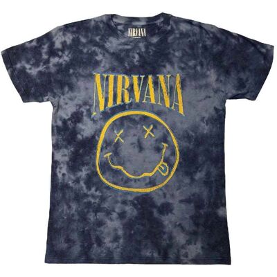 Nirvana Model XX-Large Blue Dip-Dye T-Shirt - T-Shirt Nirvana Model XX-Large Blue Dip-Dye T-Shirt - T-Shirt