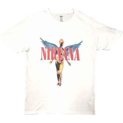 Nirvana Angelic In Utero T-shirt - Unisex, Vit, Small - T-shirt Nirvana Angelic In Utero T-shirt - Unisex, Vit, Small - T-shirt