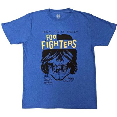 Foo Fighters Roxy Flyer Blue T-Shirt - Unisex Foo Fighters Roxy Flyer Blue T-Shirt - Unisex